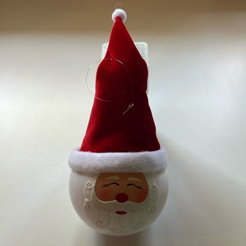 🎅✨ Santa Claus Christmas Ornament | Red Velvet Hat 🎩 Glitter Beard ✨